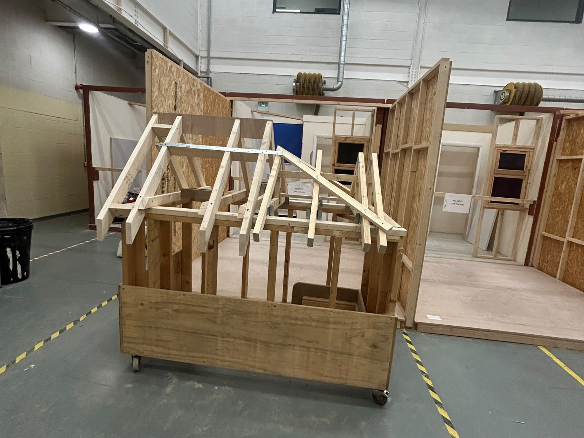 Hand-Cut Model Roof
